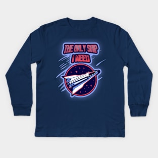 Shmup Player The Only Ship I need Kids Long Sleeve T-Shirt